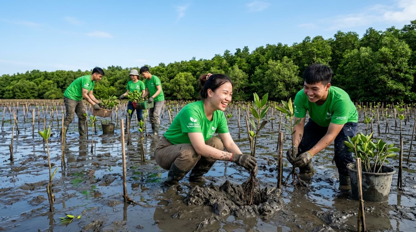 Chiến Dịch Phủ Xanh 10.000 Cây Rừng Phòng Hộ Cần Giờ 2026