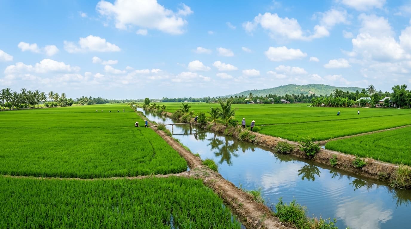 Nông Trại Hữu Cơ Mekong Delta Green Life banner